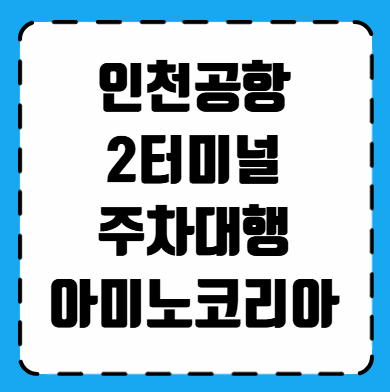 인천공항 2터미널 주차대행 아미노코리아
