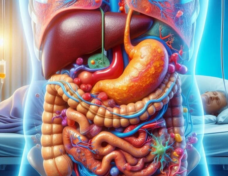 인간의 장기를 보여주는 모습