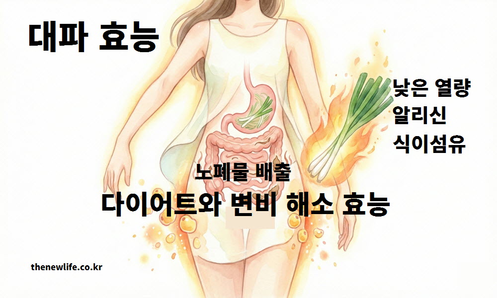대파 효능 다이어트 변비 해소