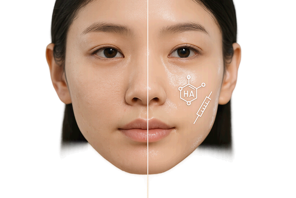 히알루론산 스킨부스터 전후 느낌