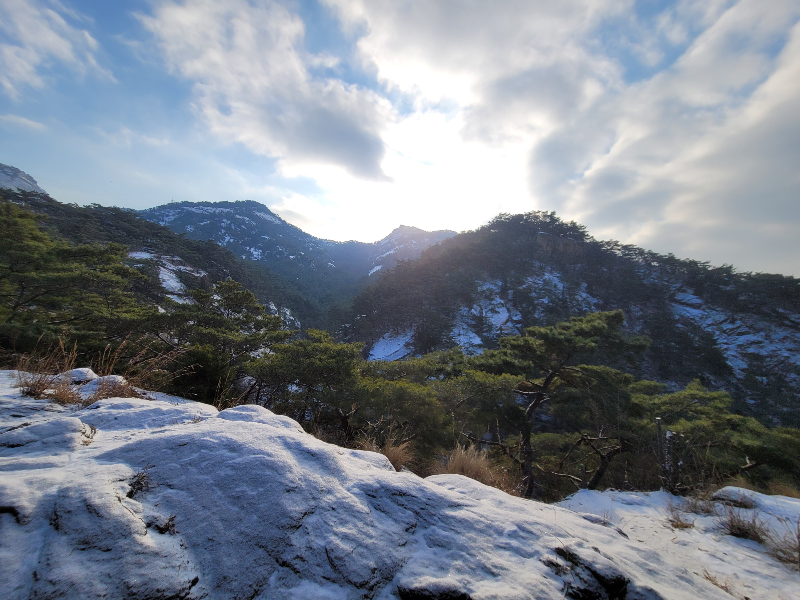 눈내린 북한산