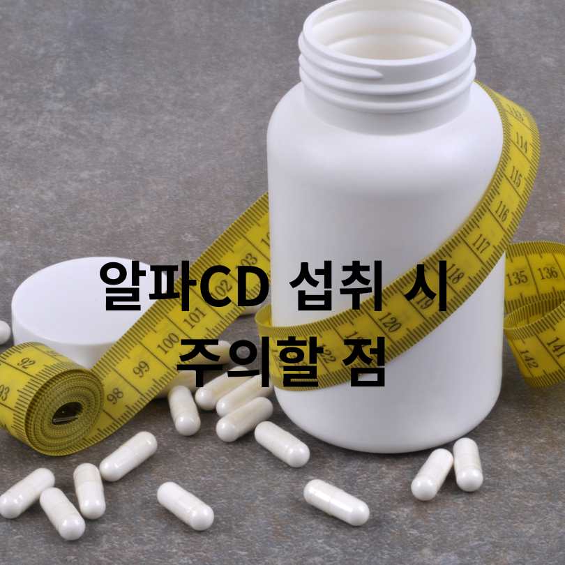 알파CD고르는방법 : 다이어트 효과 제대로 보는 법!