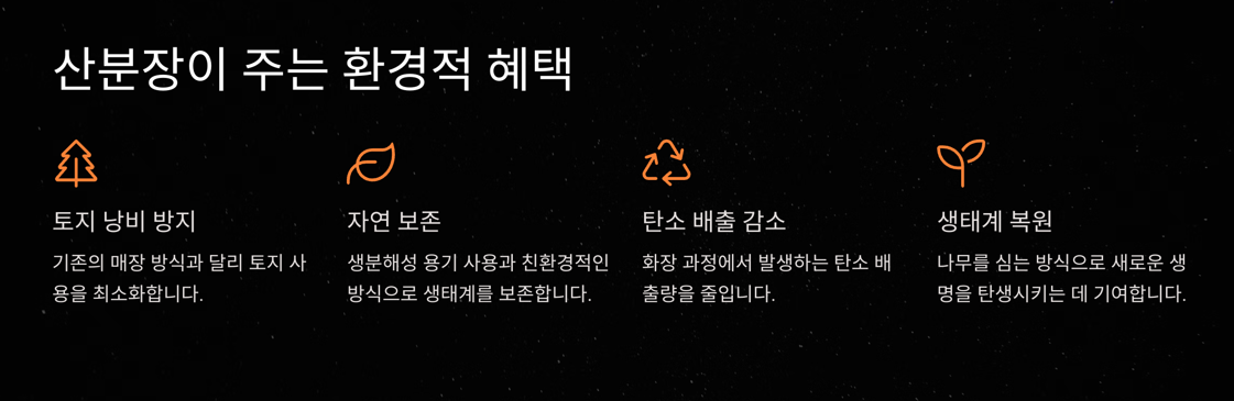 산분장이란? 환경을 지키는 작은 실천 산분장 합법화시행