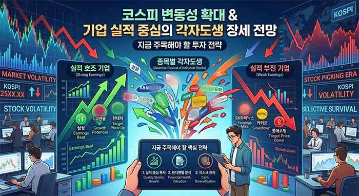 코스피 변동성 확대에 대한 이미지 입니다.