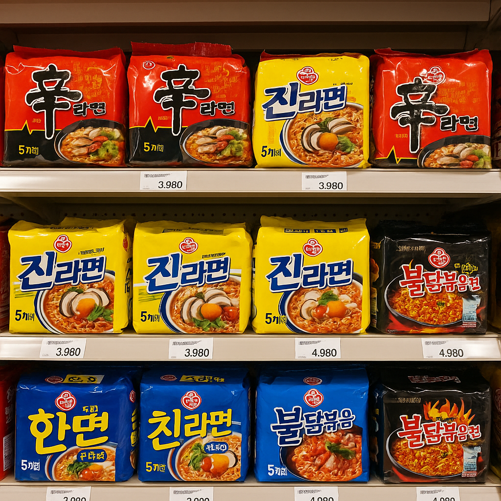 라면진열대