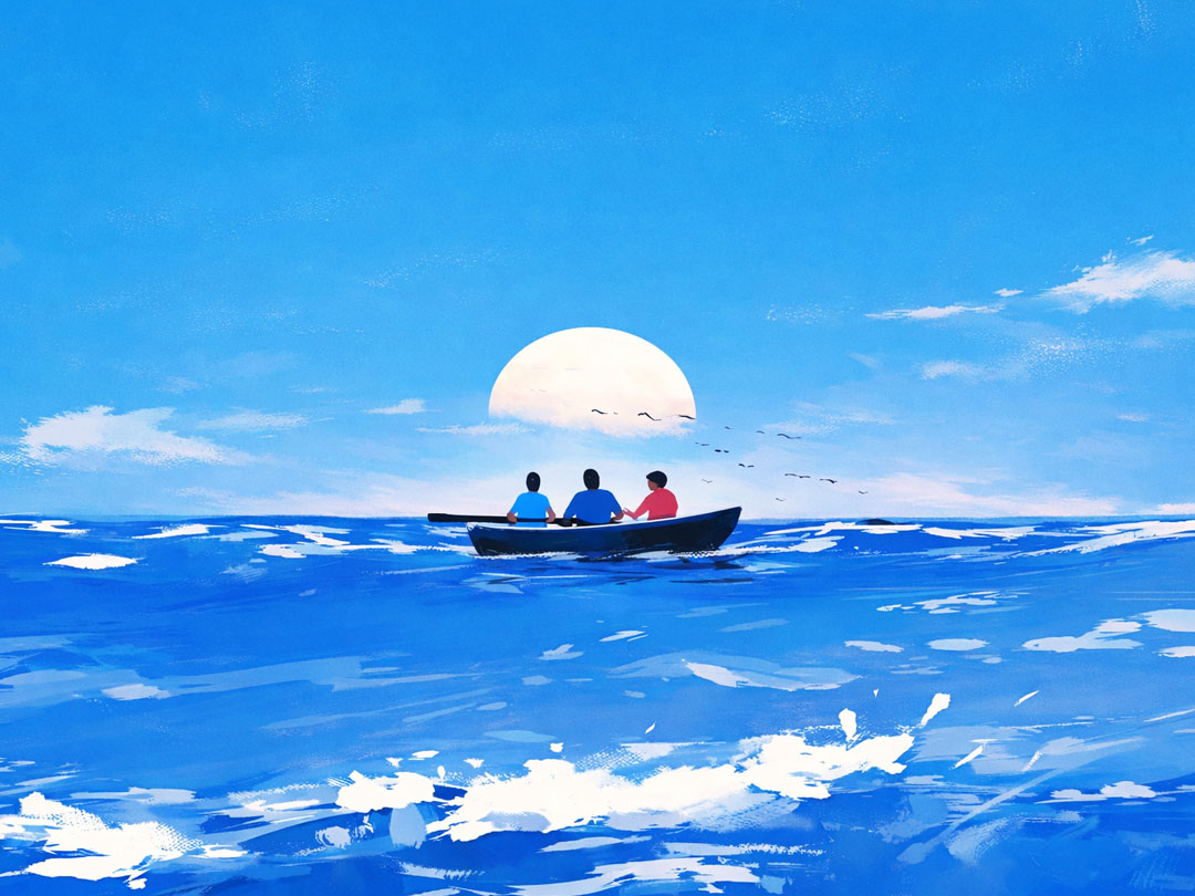 2026년 1월 31일 말씀 카드 성경구절 이미지 ❘ 호수 저쪽으로 건너가자. (마르 4,35)