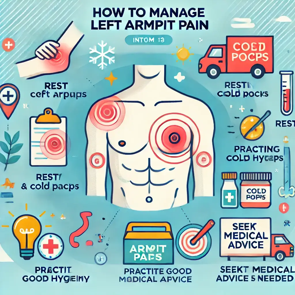 왼쪽 겨드랑이 통증의 특징