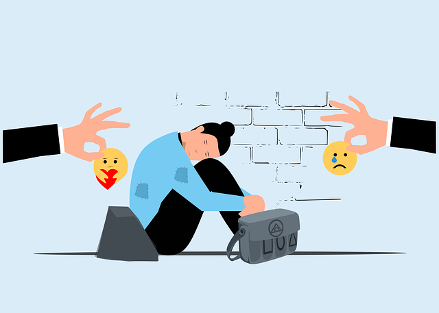 예민한 감정을 표현한 이미지