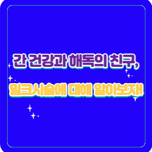 간 건강과 해독의 친구, 밀크시슬에 대해 알아보자!