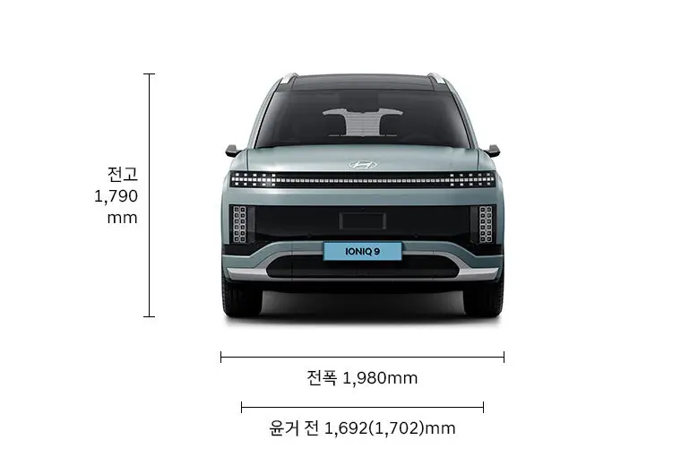 현대 아이오닉 9 이미지 제원