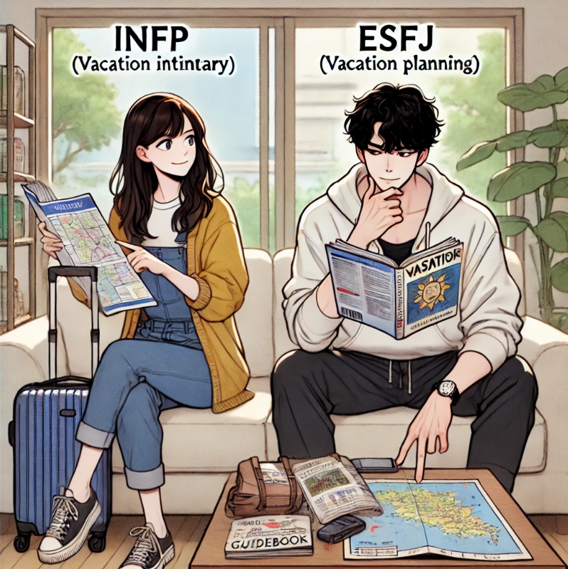 INFP유형 ESFJ유형
