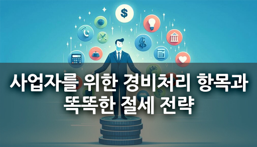 사업자를 위한 경비처리 항목과 똑똑한 절세 전략