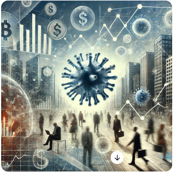 경제와 인플루엔자에 관한 그림