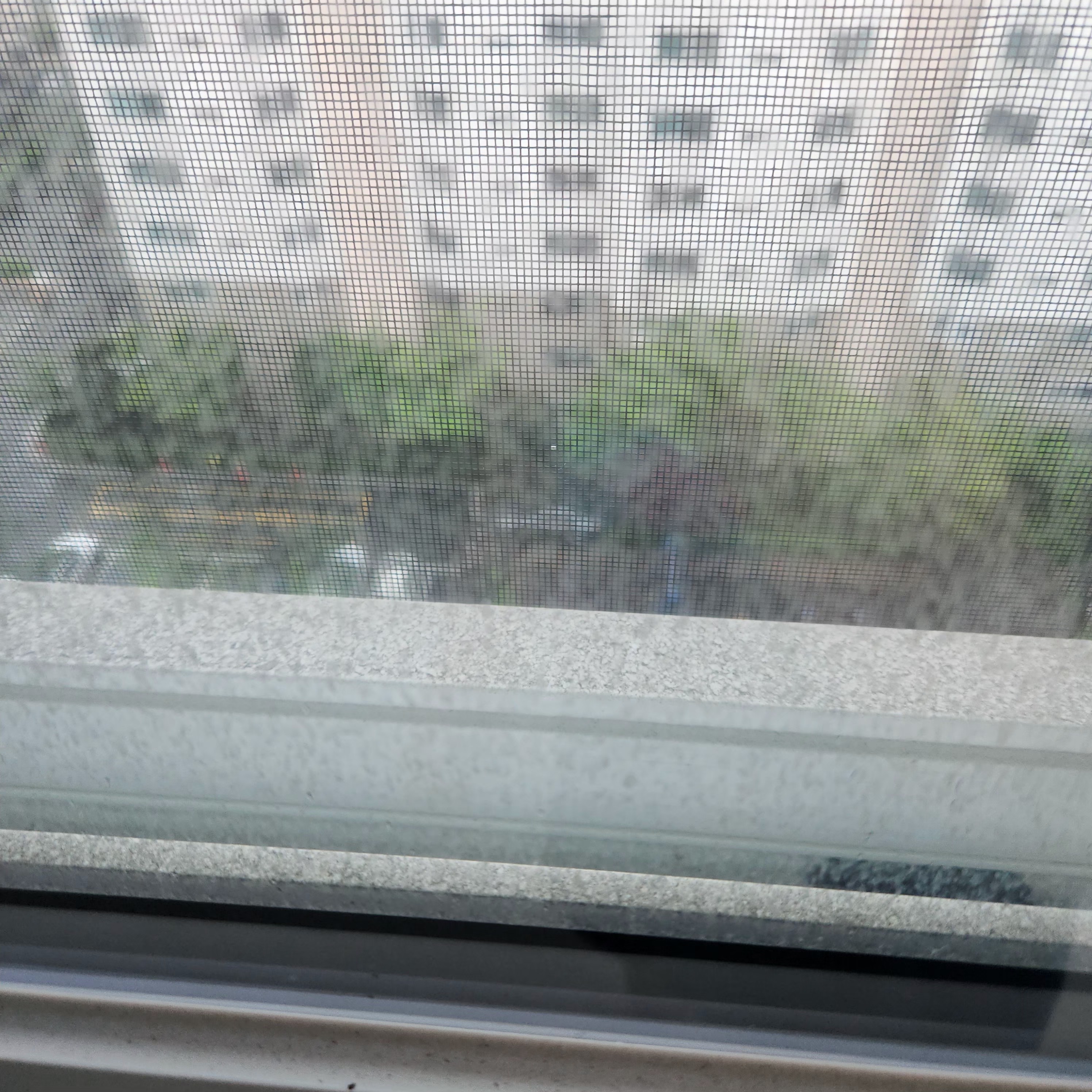 유리창청소-청소전