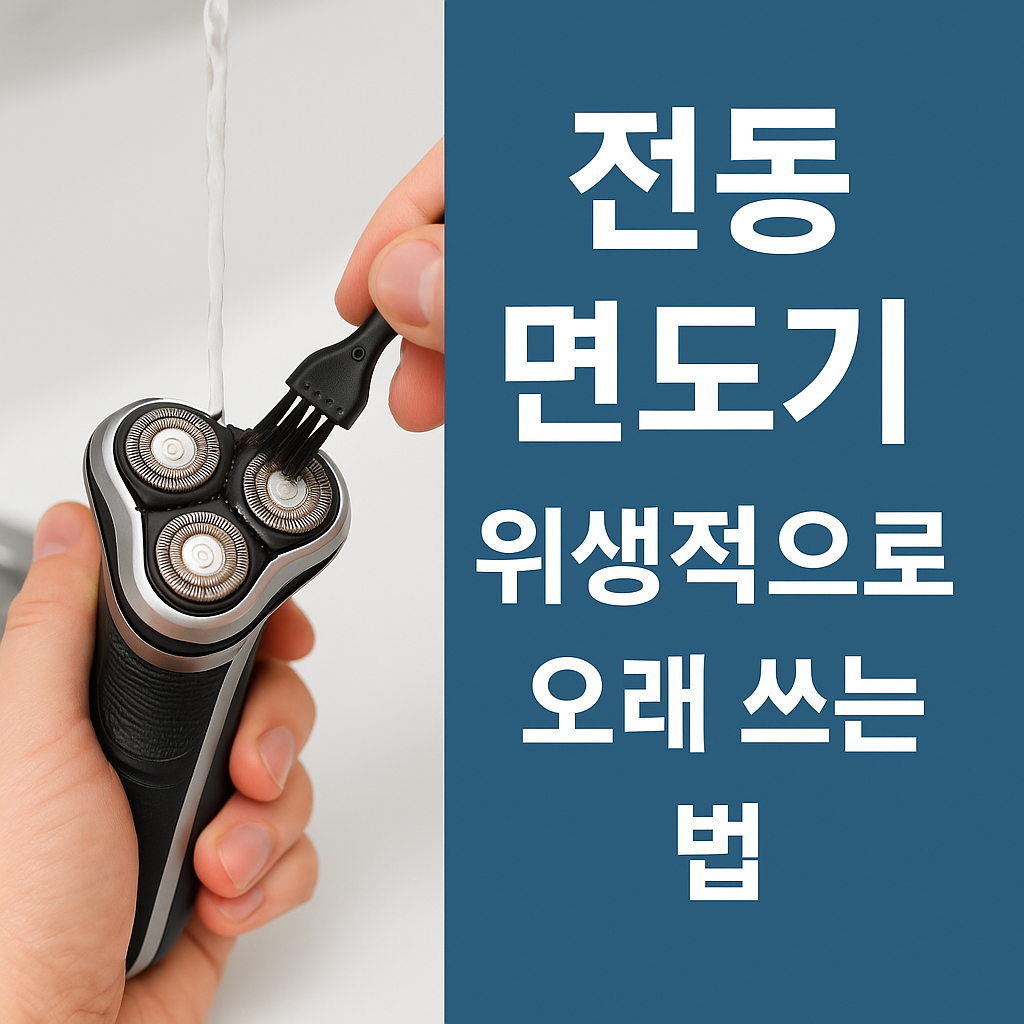 [생활가전 관리 꿀팁] 전동 면도기 위생적으로 오래 쓰는 법 &ndash; 매일 사용하는 만큼 청결이 생명!