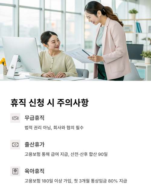 휴직 신청 시 주의사항