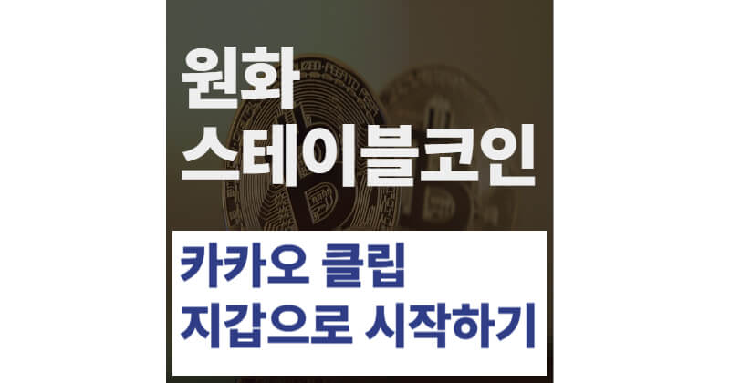 원화 스테이블코인, 카카오 클립 지갑으로 쉽고 안전하게 시작하기