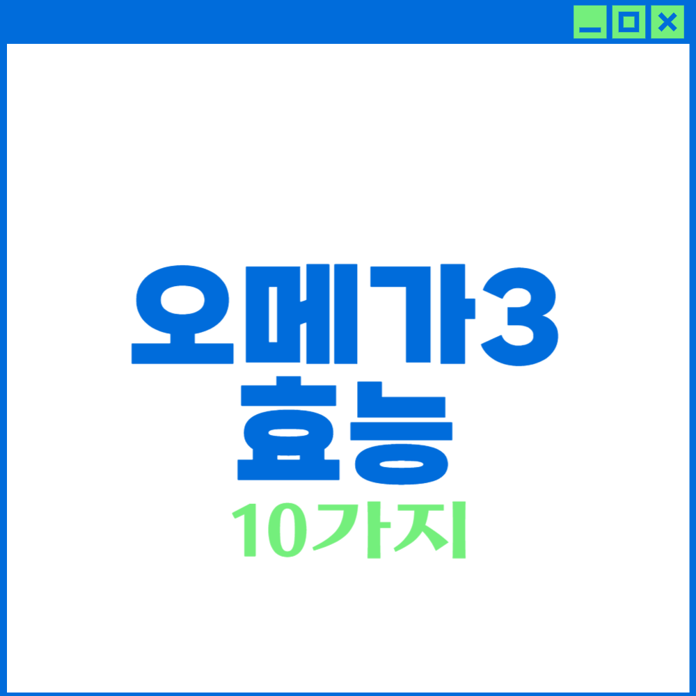오메가3 효능
