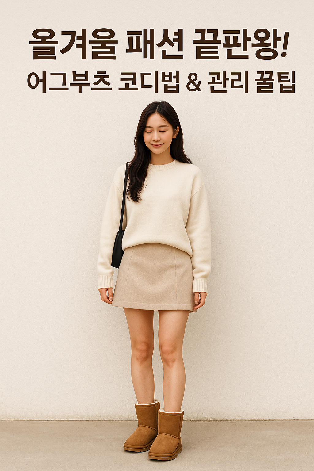 올겨울 패션 완성판! 어그부츠 스타일링 방법과 관리 꿀팁