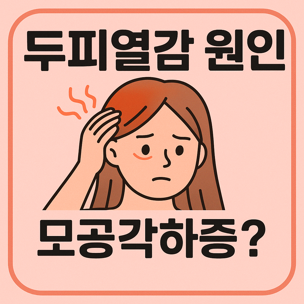두피열감 원인과 모공각하증 관련 정보를 다룬 글 대표이미지