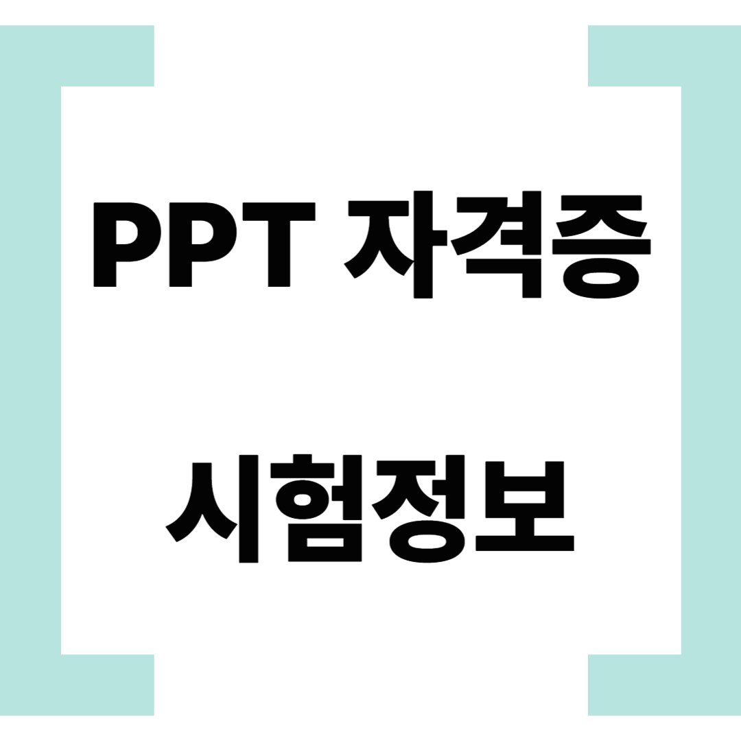 PPT 자격증
