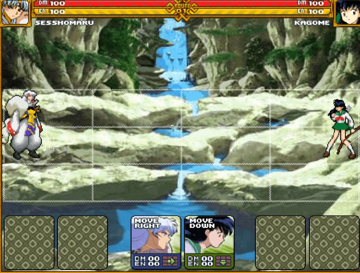 이누야샤-플래시게임-시작-화면