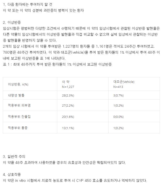 주블리아외용액-복용-주의사항