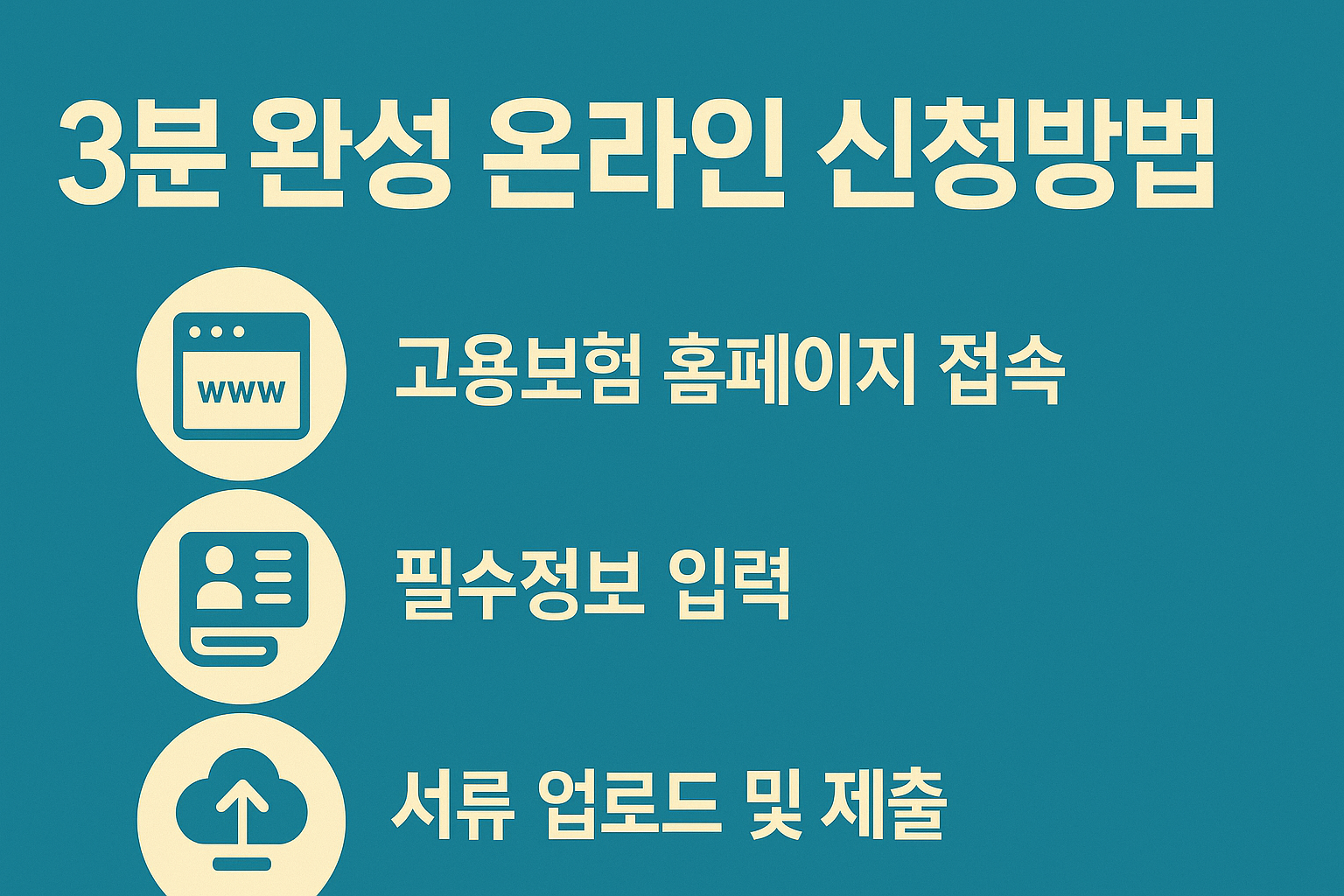 3분 완성 온라인 신청방법