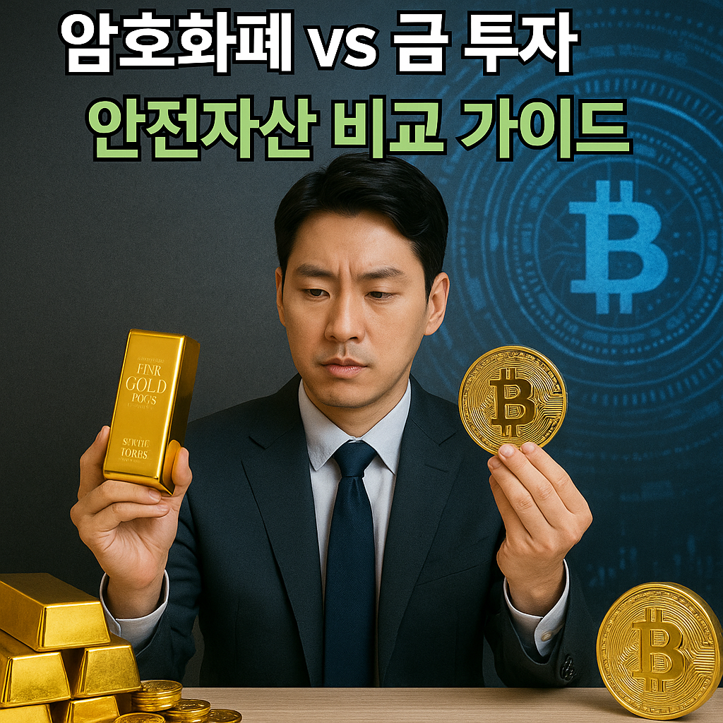 암호화폐와 금 투자 비교