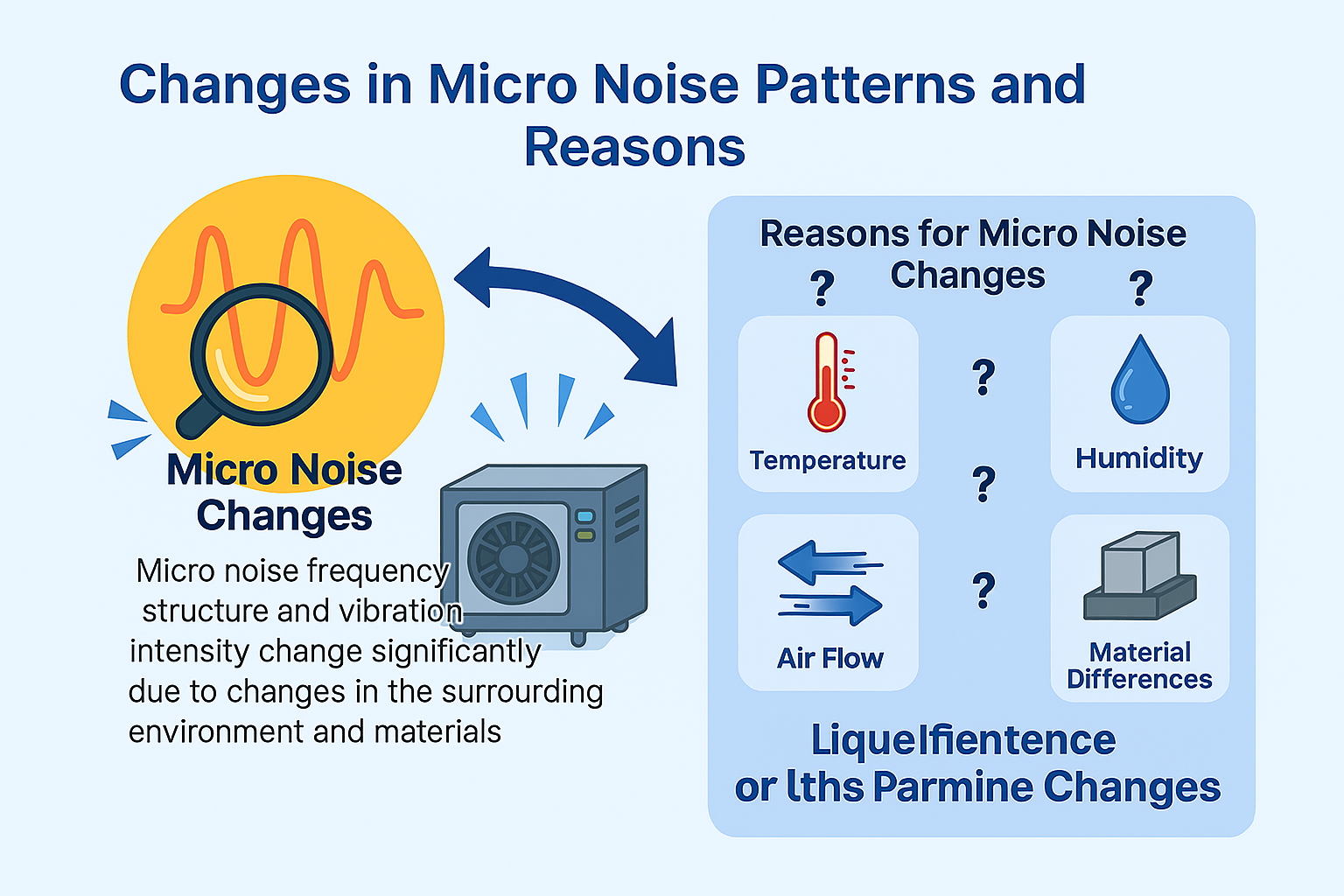 경 변화가 미시소음 패턴에 미치는 영향을 시각적으로 표현한 인포그래픽