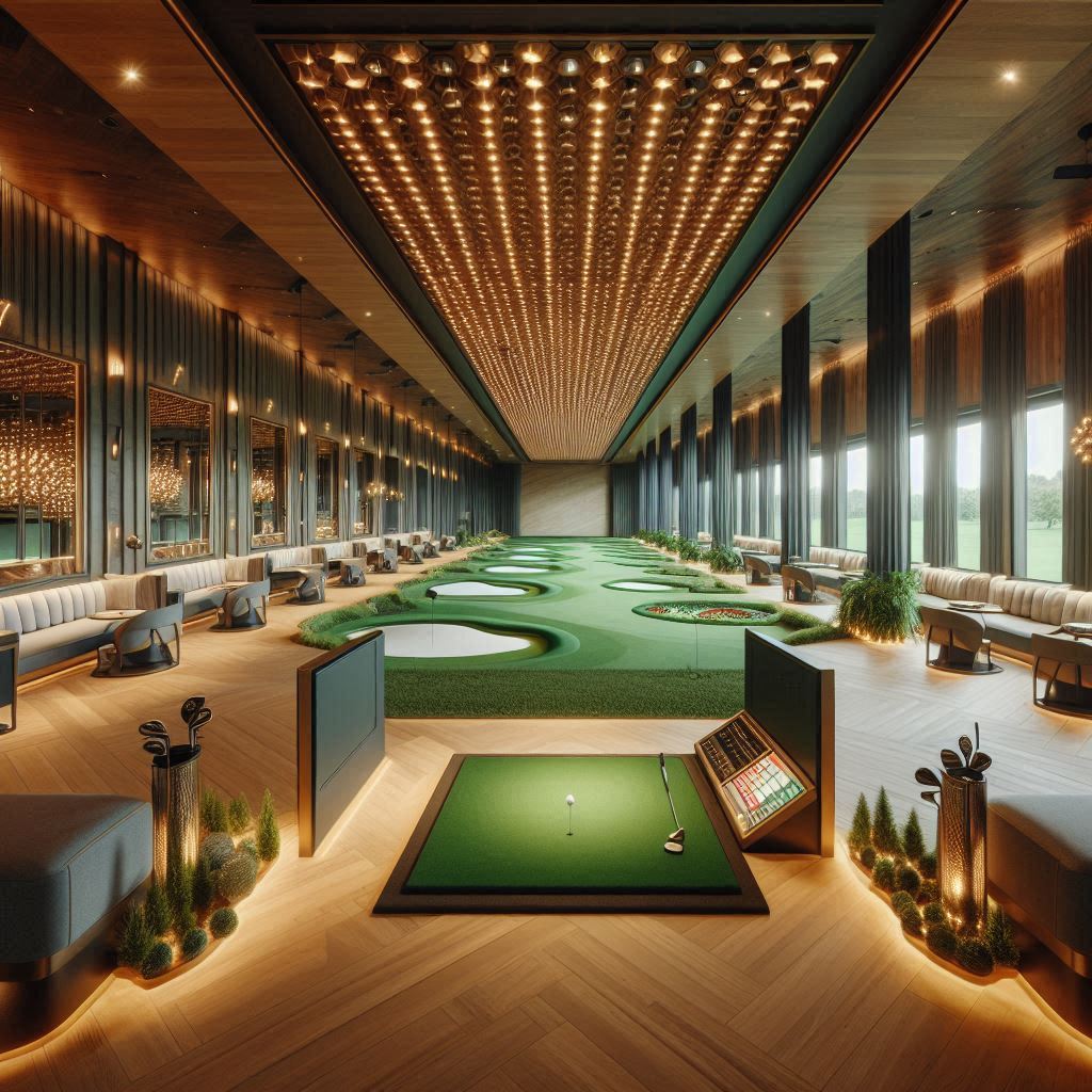 실내골프연습장 배경