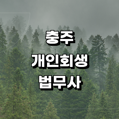 충주시 개인회생 법무사