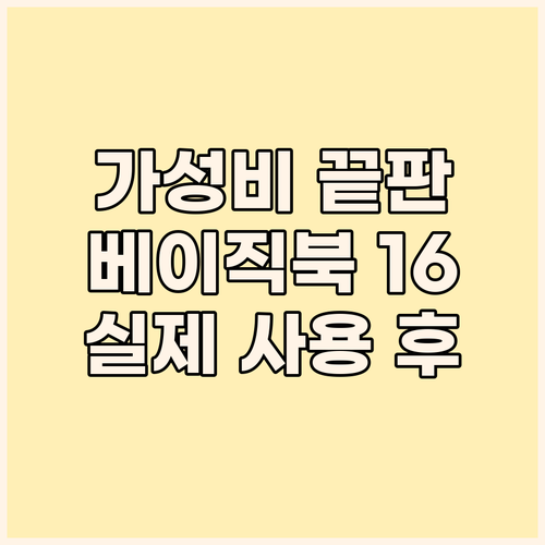 가성비 끝판왕! 베이직스 베이직북 1..