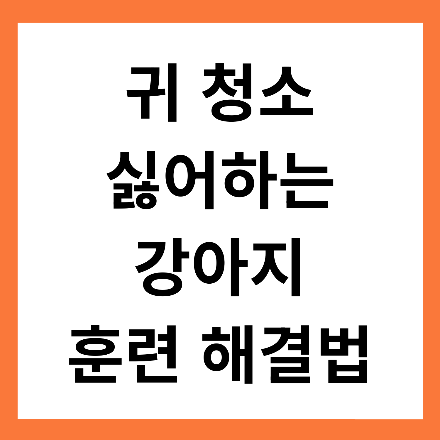 귀청소 싫어하는 강아지, 이렇게 훈련하면 달라집니다!