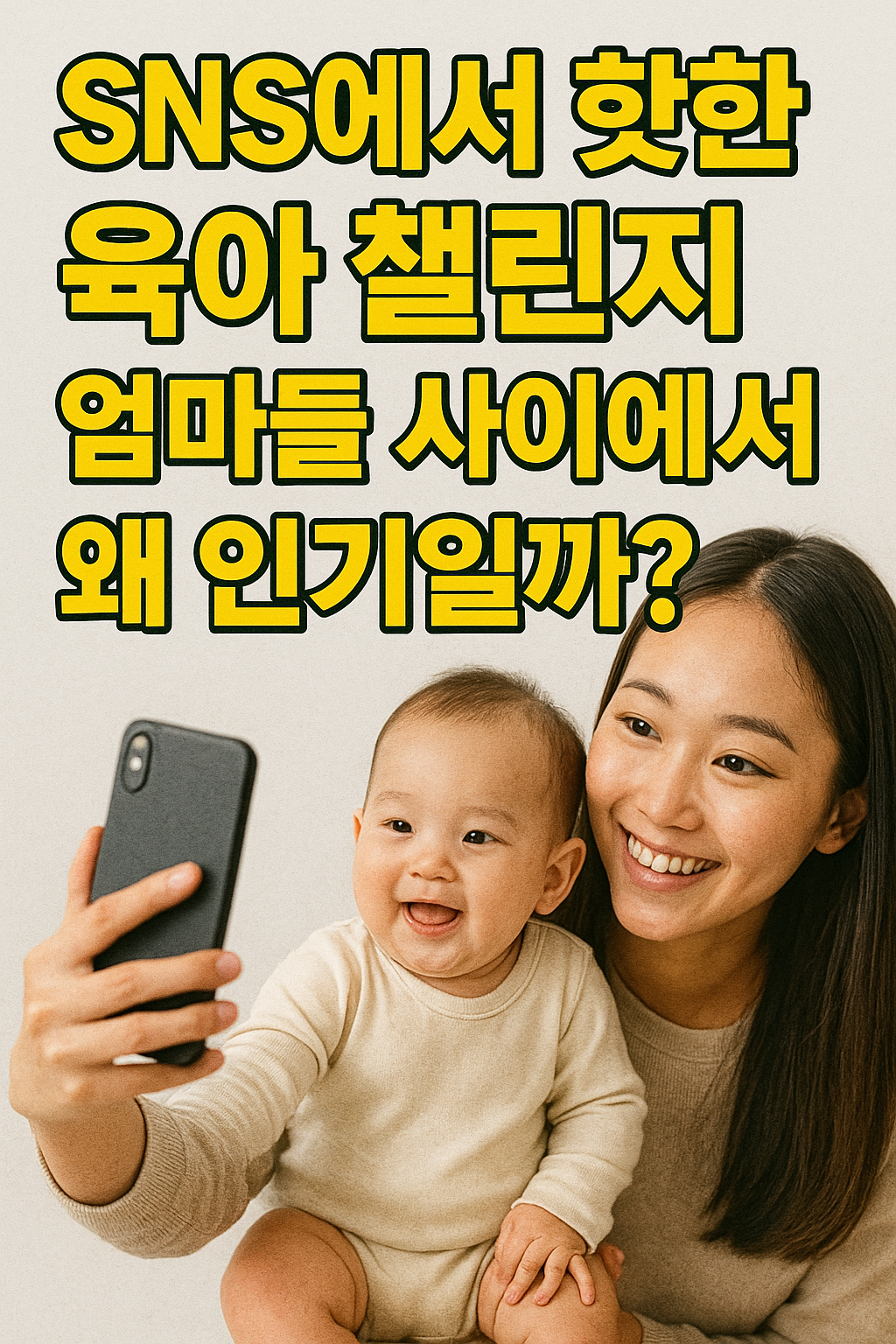 육아하는 엄마의 모습