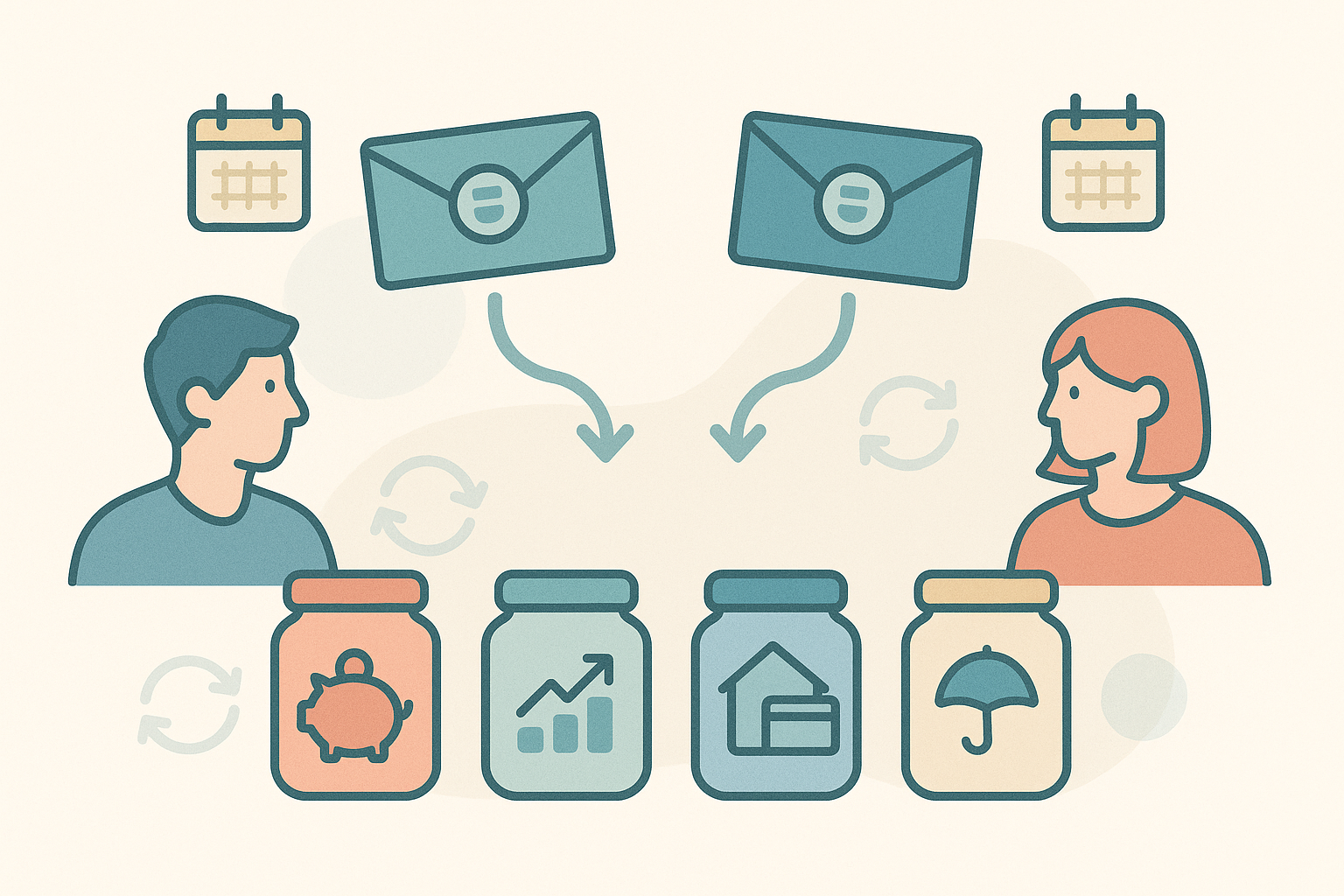 맞벌이 가정 월급 2개, &lsquo;생활비&middot;저축&middot;투자&rsquo;로 나누는 4가지 모델: 갈등 없이 저축률을 고정하는 월급날 자동이체 설계도