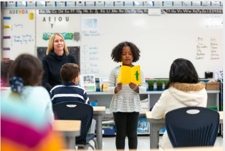 elementary student stage fright