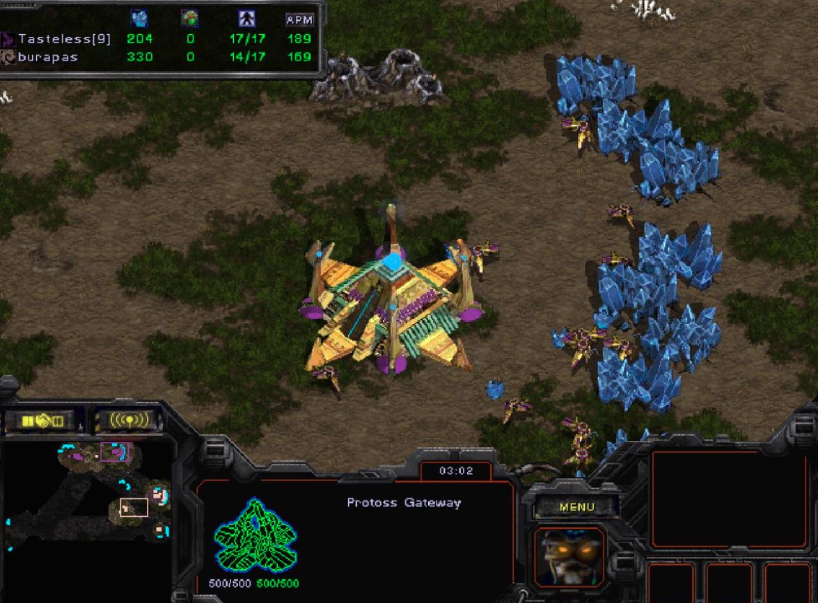 스타크래프트 블러드워 미네랄 캐는 모습