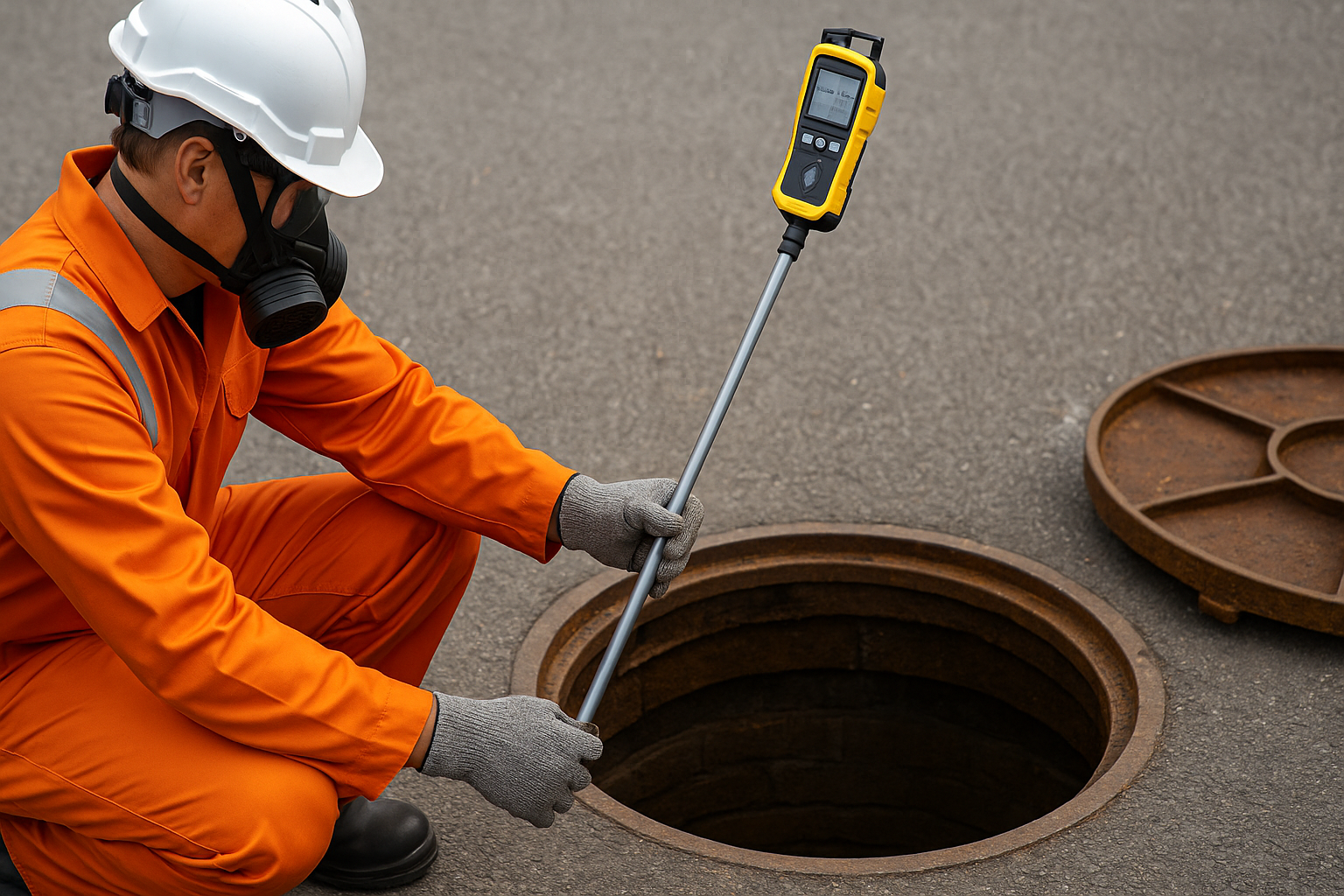 밀폐공간 가스측정 관련 사진