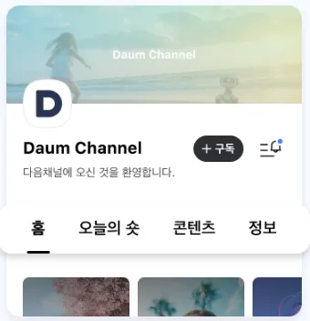 다음채널-안내
