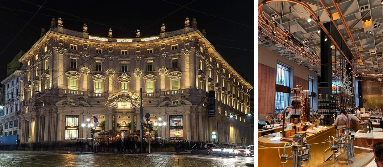 밀라노의 스타벅스 이미지