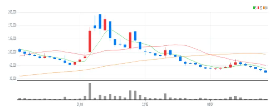 데브시스터즈 주봉