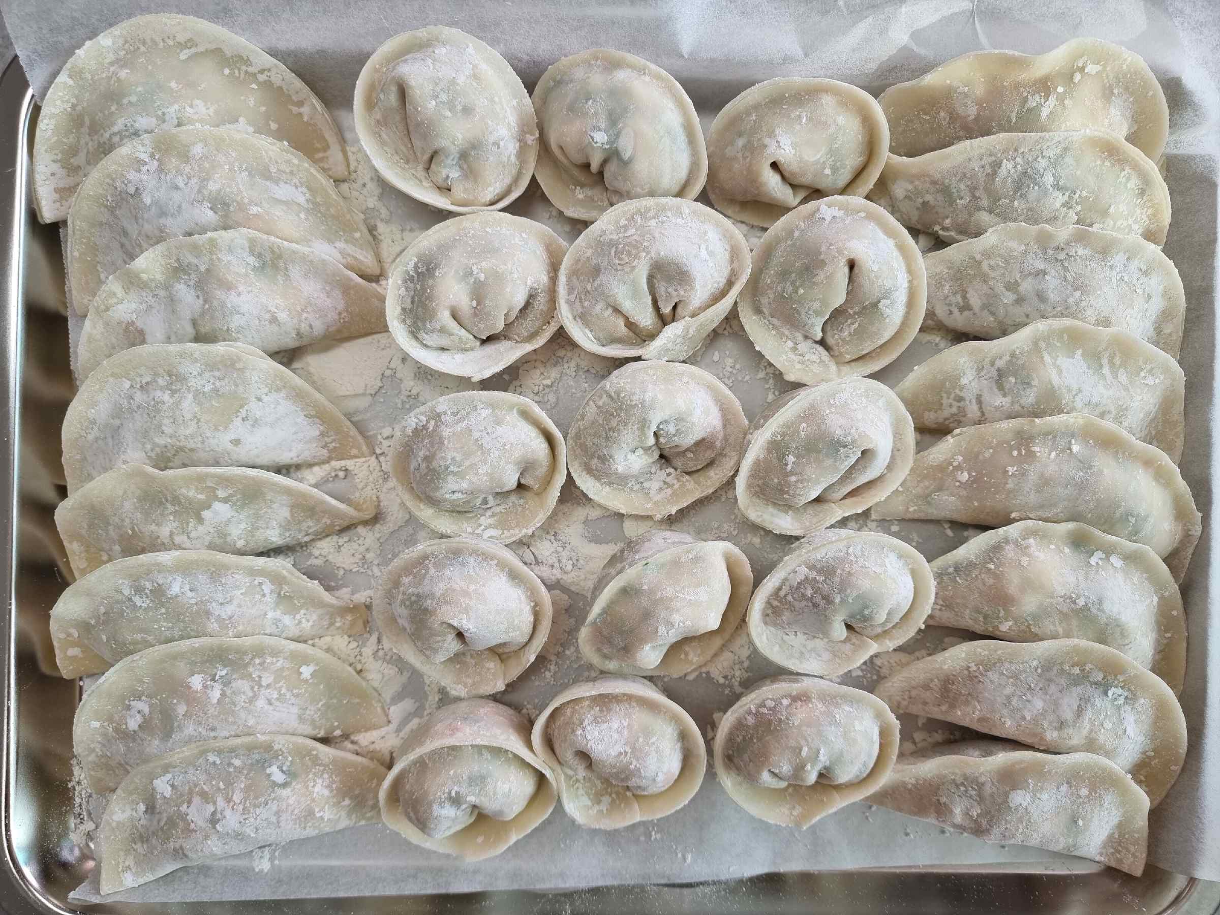 여러모양의 손 만두