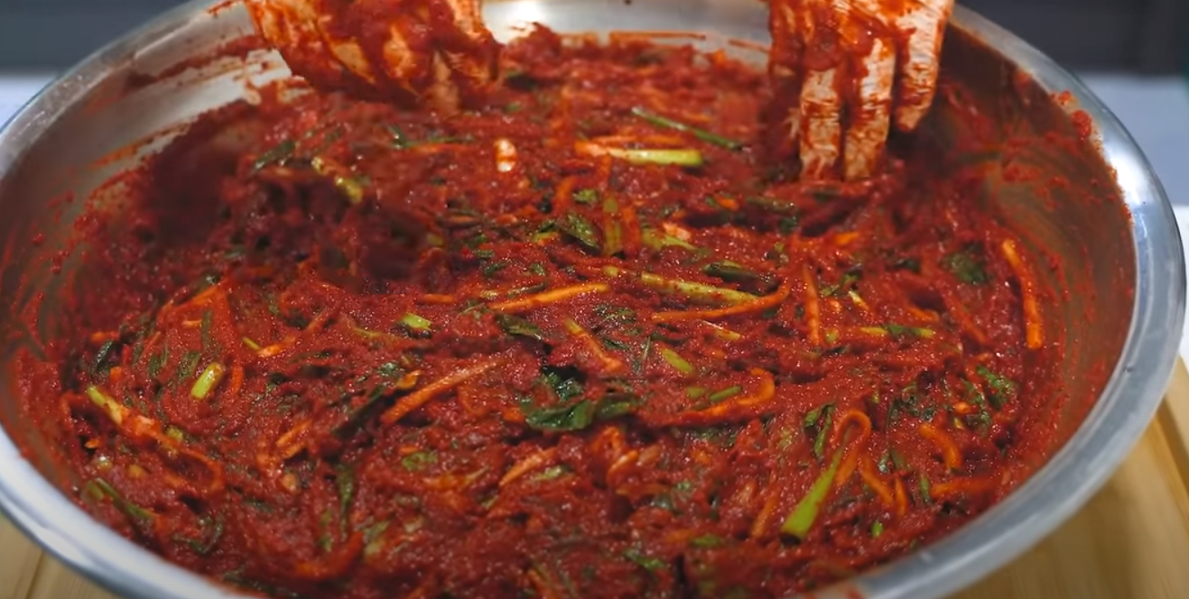 김장 레시피 양념하는 방법