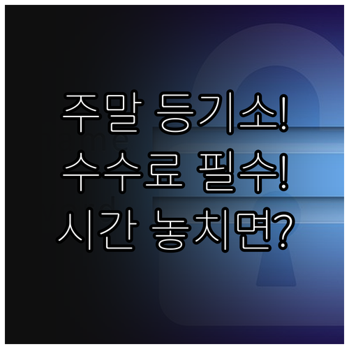인터넷등기소 주말 이용 시간과 발급 ..