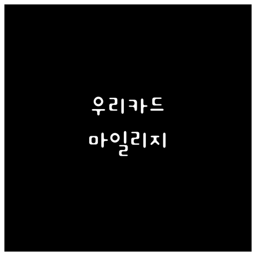 우리카드 대한항공 마일리지 카드: 나..