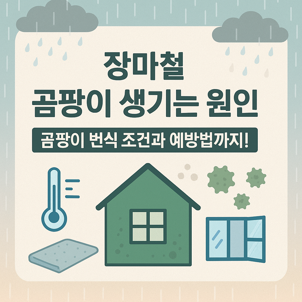 장마철 곰팡이 생기는 원인 정리
