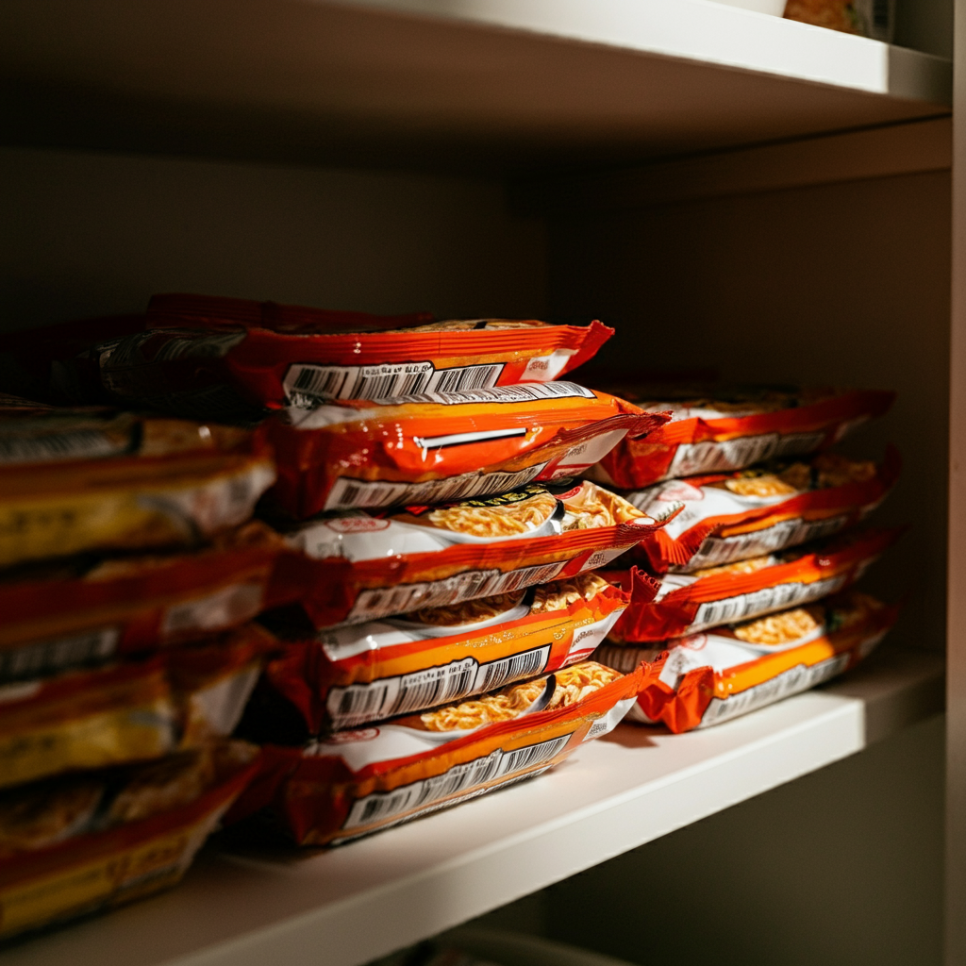 봉지 라면 소비기한 지남