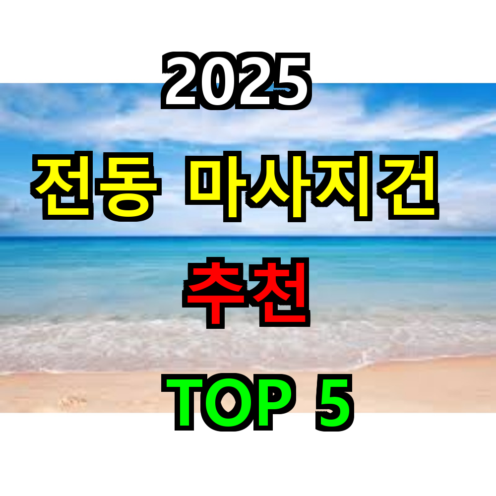 2025 마사지건 추천 TOP 5