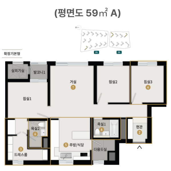 청주 센텀 푸르지오 자이 평면도